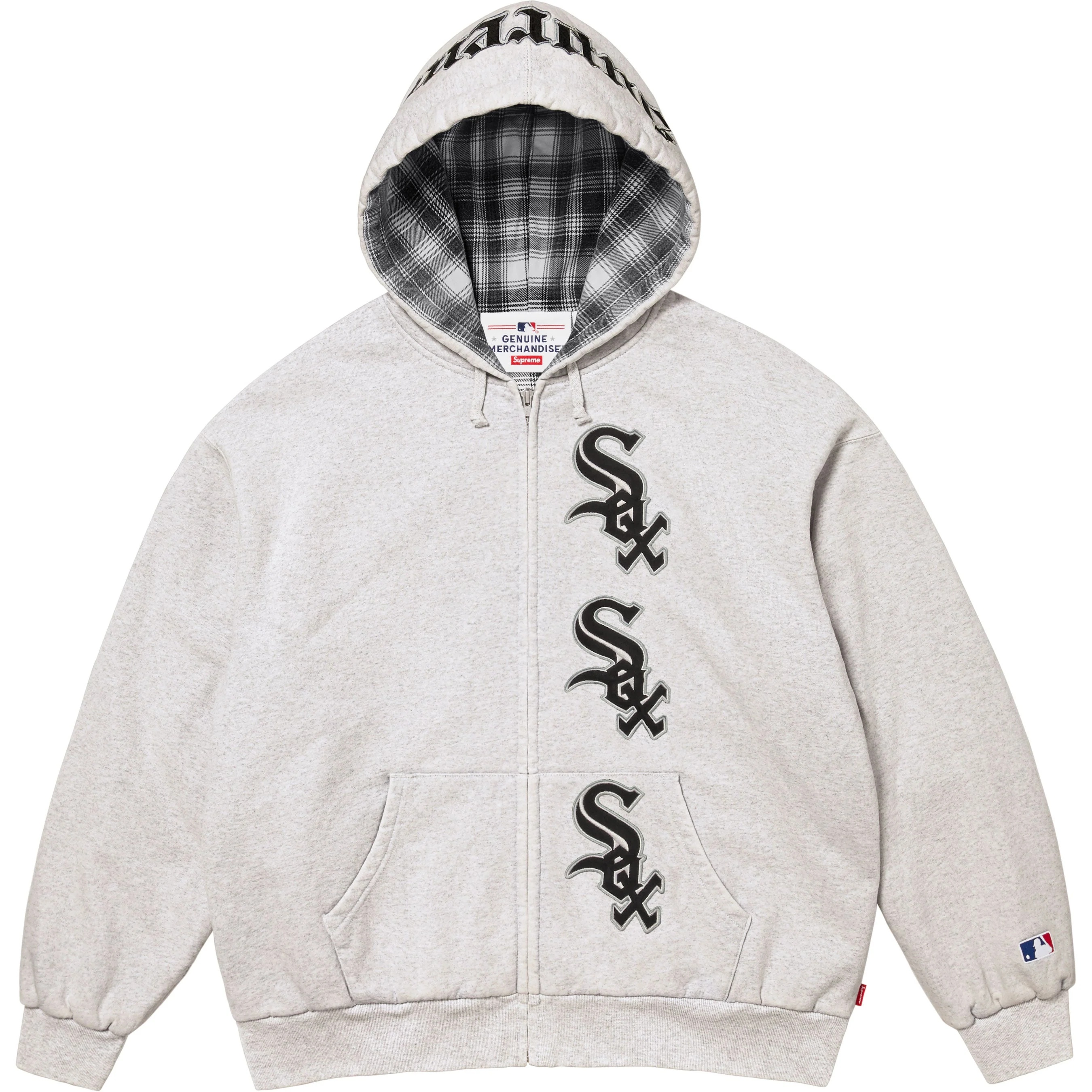 Supreme®/Chicago White Sox™ Zip Up Hooded Sweatshirt view 5